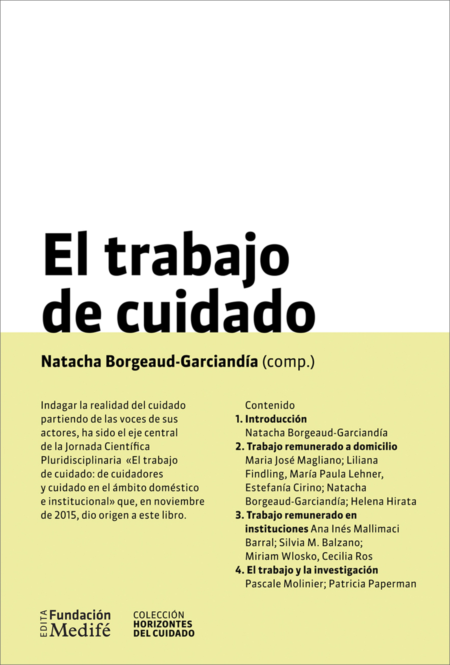 El trabajo de cuidado portada