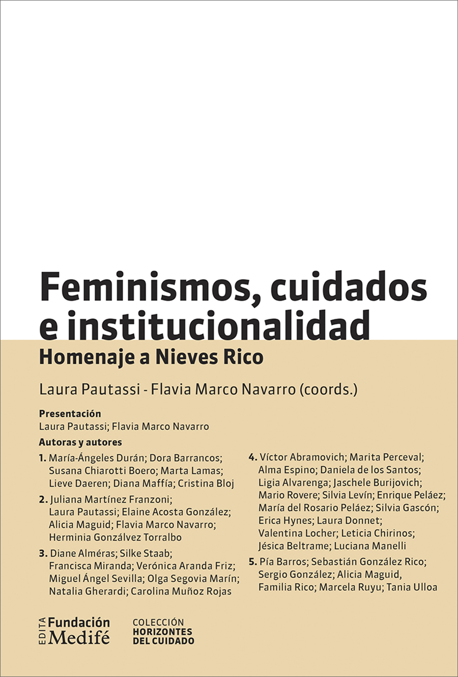 Feminismos, cuidados e institucionalidad. Homenaje a Nieves Rico portada